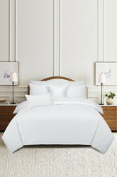 White T-150 Seersucker Quilt Cover Set